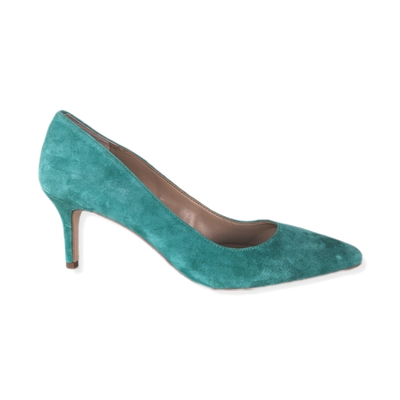 Ann Taylor Mila Jade Green Suede Pumps - Picture 11 of 11